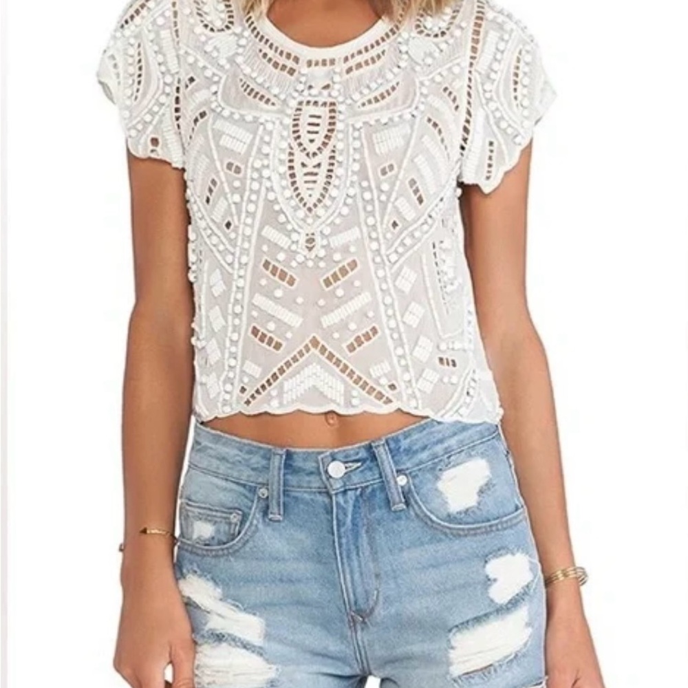 Lovers + Friends Daycation Crop Top Size Medium New With a Tag.